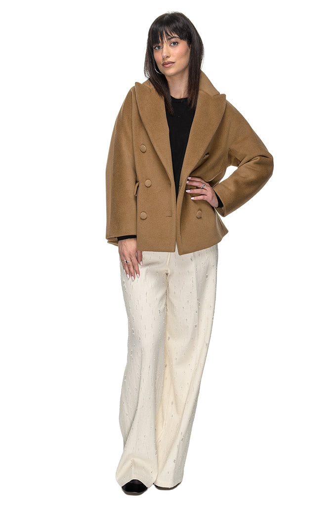 GIACCONE CAMMELLO DOPPIO PETTO 3+1 FIT