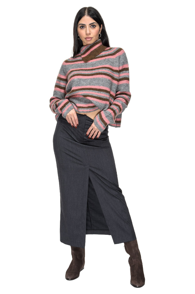 MAGLIONE ALPACA RIGHE LINDT PHISIQUE DU ROLE