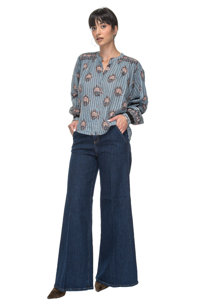 OMARA BLOUSE CERULEAN MAISON HOTEL