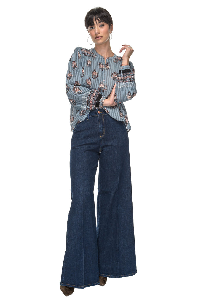 OMARA BLOUSE CERULEAN MAISON HOTEL
