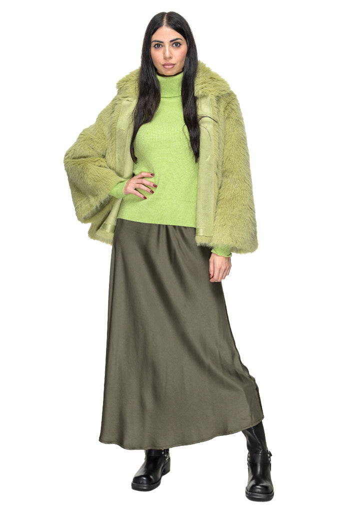 GIACCA ECOFUR GREEN MEHRAN