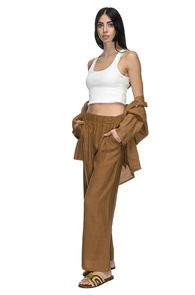 PANTALONE REPPER LINO TABACCO LIQUIID
