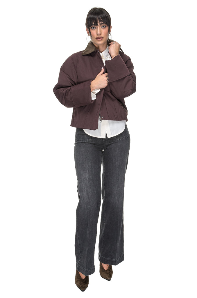 GIACCA IMBOTTITA RED/BROWN OOF WEAR