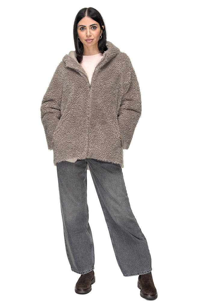 GIACCA ECOFUR LIGHT GREY MEHRAN