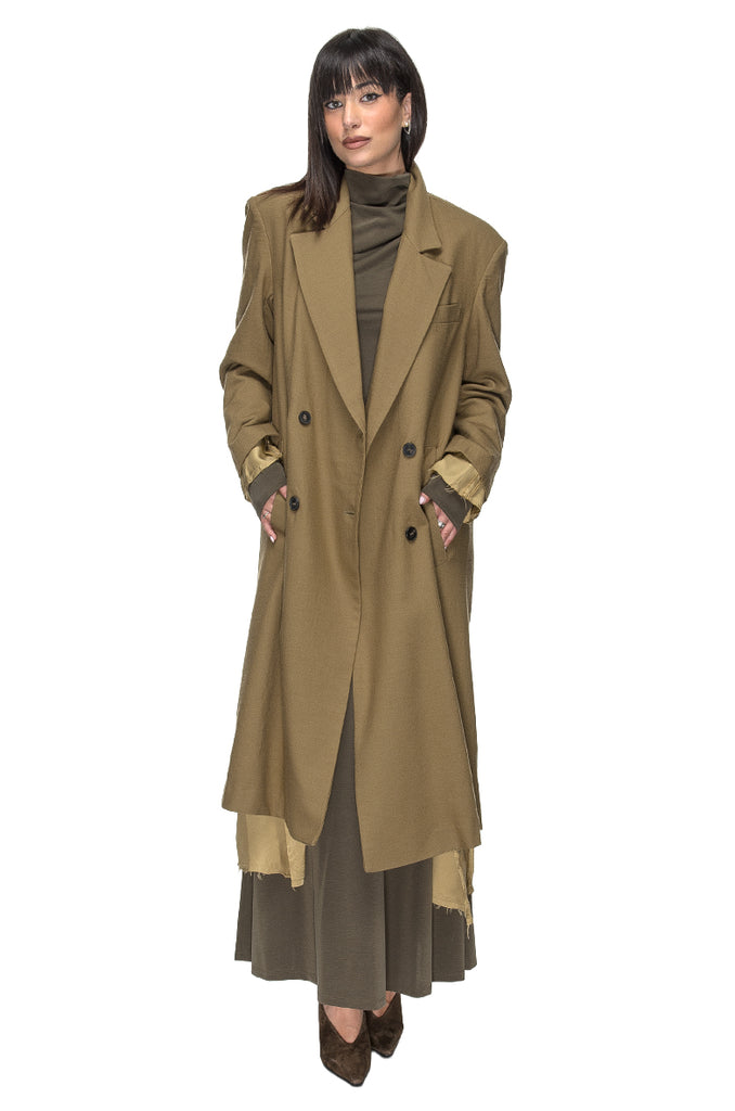 COAT GRANDPA WOOL COTTON OIL PHISIQUE DU ROLE