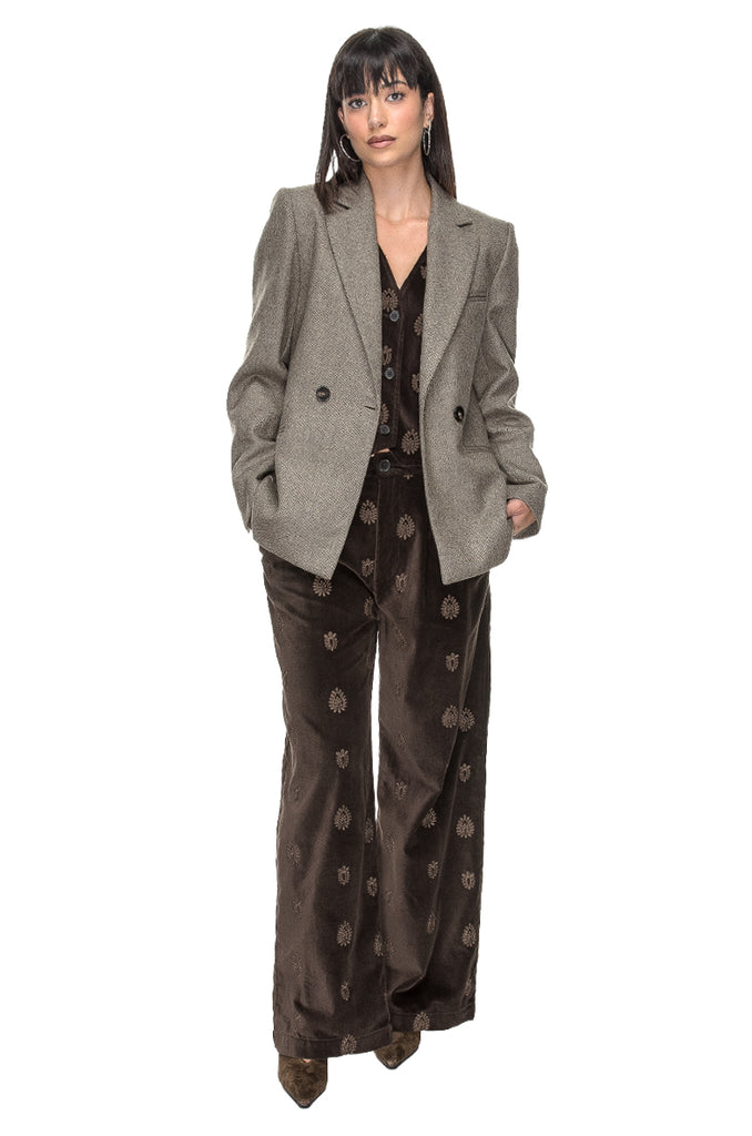BLAZER JACKIE SPIGATA MORO MAISON HOTEL