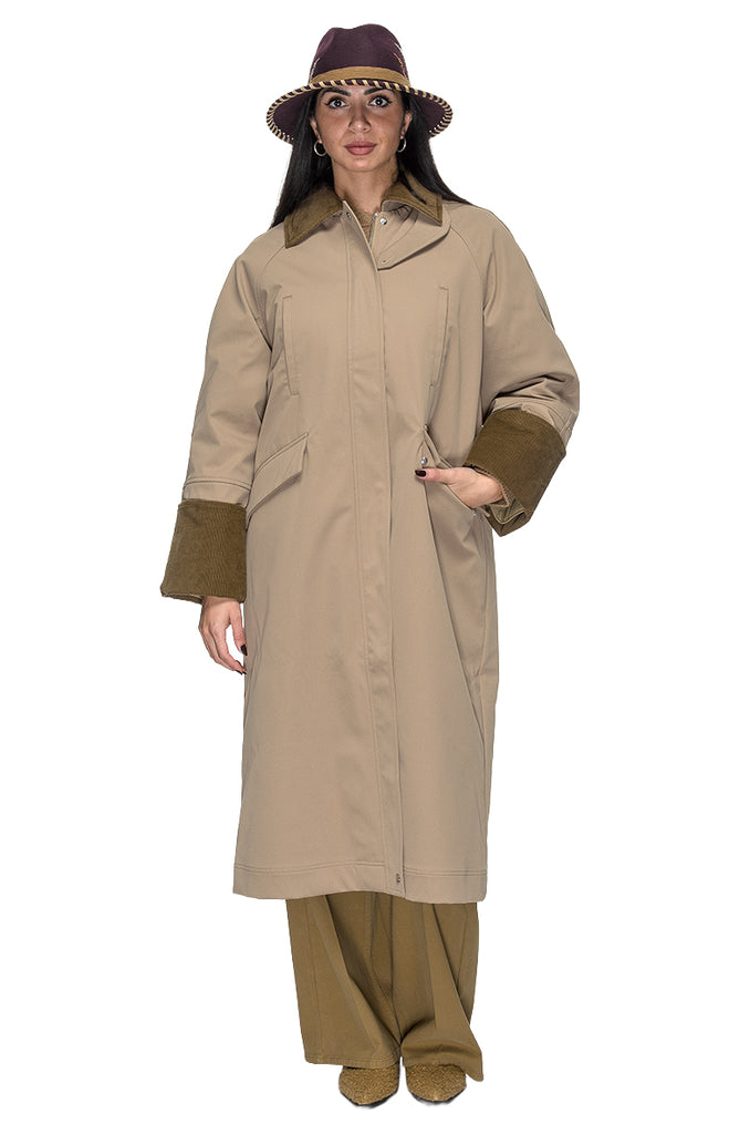 IMPERMEABILE INTERNO IMBOTTITO CAMMELLO OOF WEAR