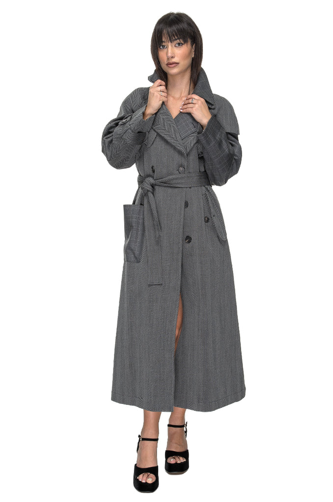 TRENCH VIRGIL WOOL & COTTON PHISIQUE DU ROLE