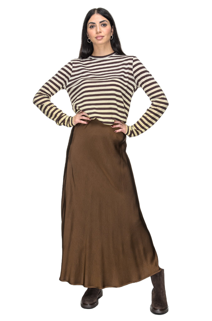 GONNA GODET IN RASO POUR MOI