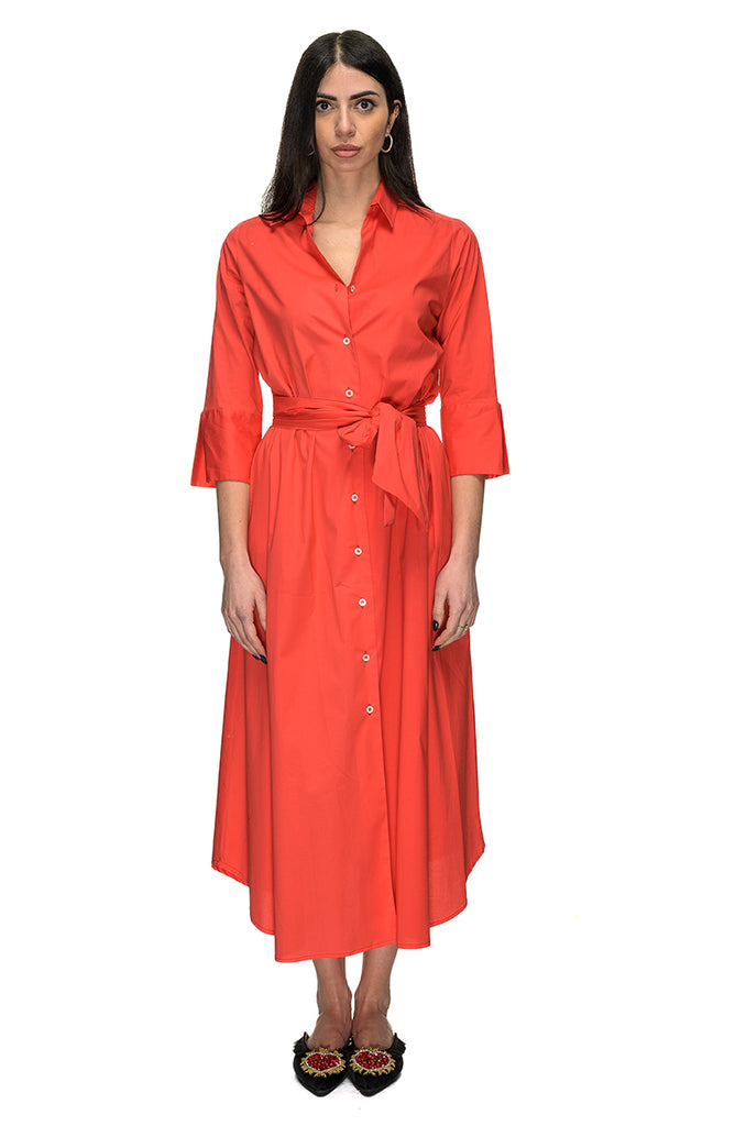 CHEMISIER USIK COTONE ROSSO BOLDETTI