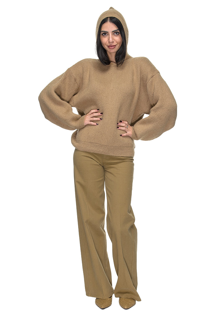 MAGLIA OVER CAPPUCCIO CAMMELLO MARSEM