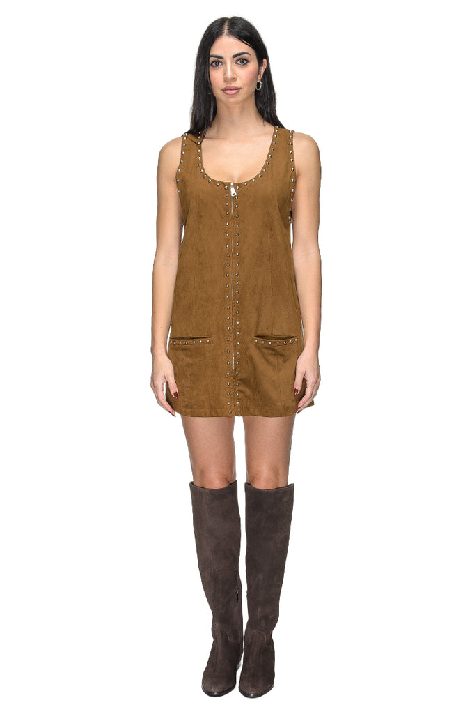 ABITO CORTO A TRAPEZIO IN DAINETTO WEILI ZHENG