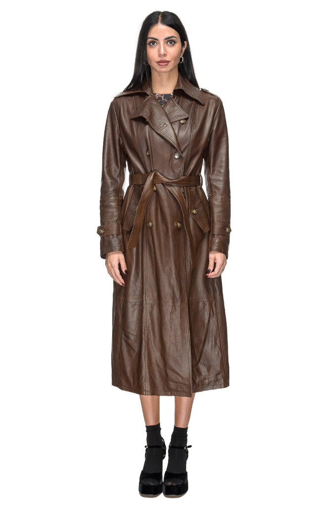 TRENCH PELLE MORO 3+1 FIT