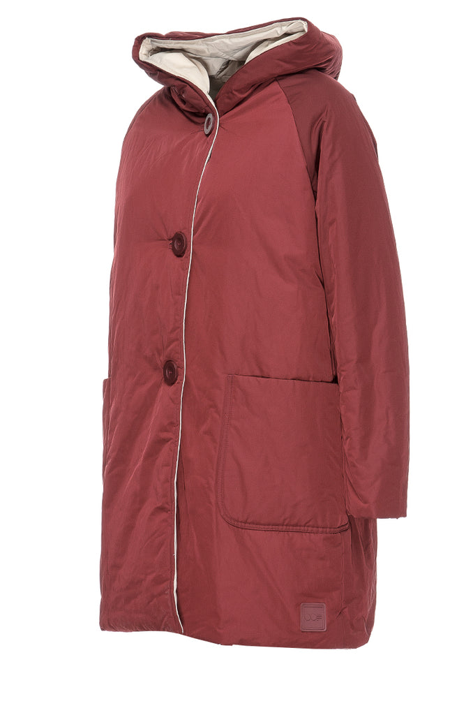PIUMINO LUNGO REVERSIBILE CHERRY BROWN/PANNA OOF WEAR