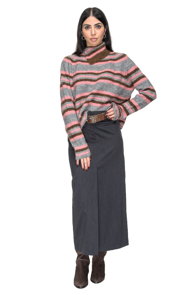 MAGLIONE ALPACA RIGHE LINDT PHISIQUE DU ROLE