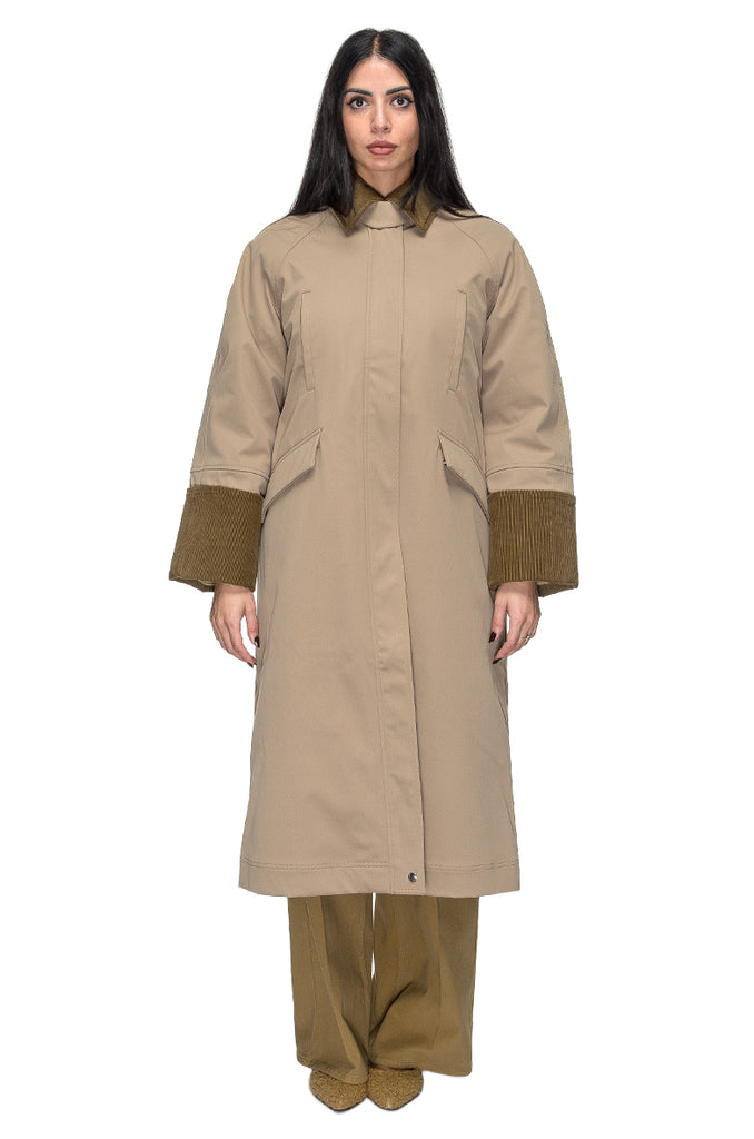 IMPERMEABILE INTERNO IMBOTTITO CAMMELLO OOF WEAR