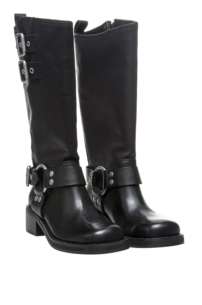 BIKERS EASTERN BLACK STEVE MADDEN