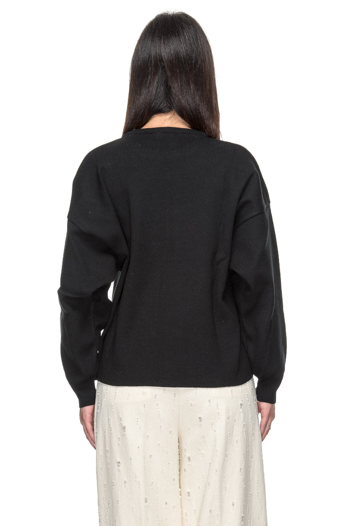 MAGLIA VISCOSA NERA MARSEM