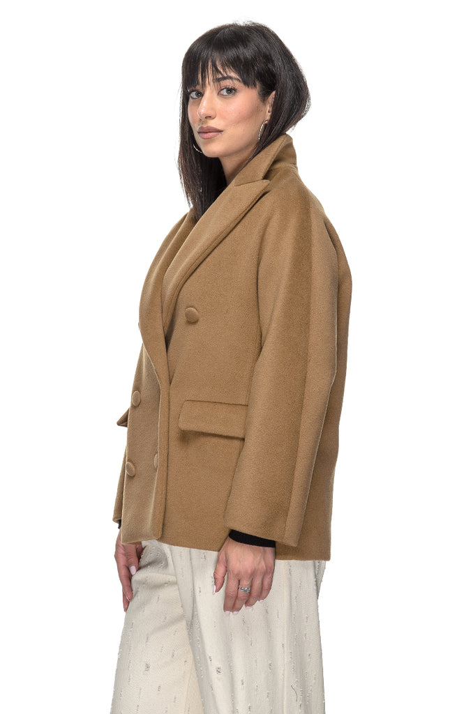 GIACCONE CAMMELLO DOPPIO PETTO 3+1 FIT