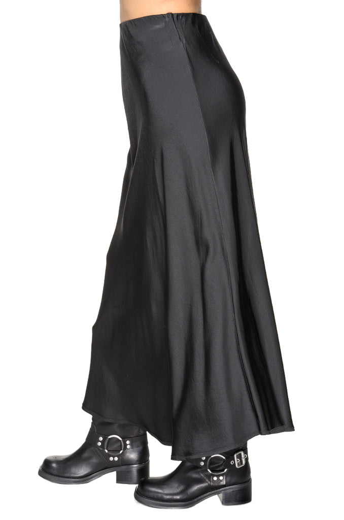 GONNA NERA RASO GODET POUR MOI