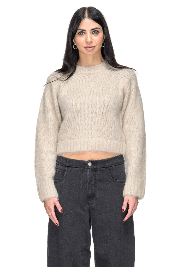 MOIRA SWEATER BRUSHED SILVER LINING DR DENIM