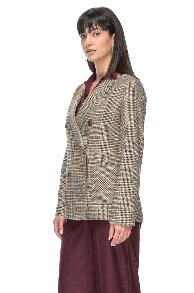 BLAZER PRINCIPE DI GALLES 3+1 FIT