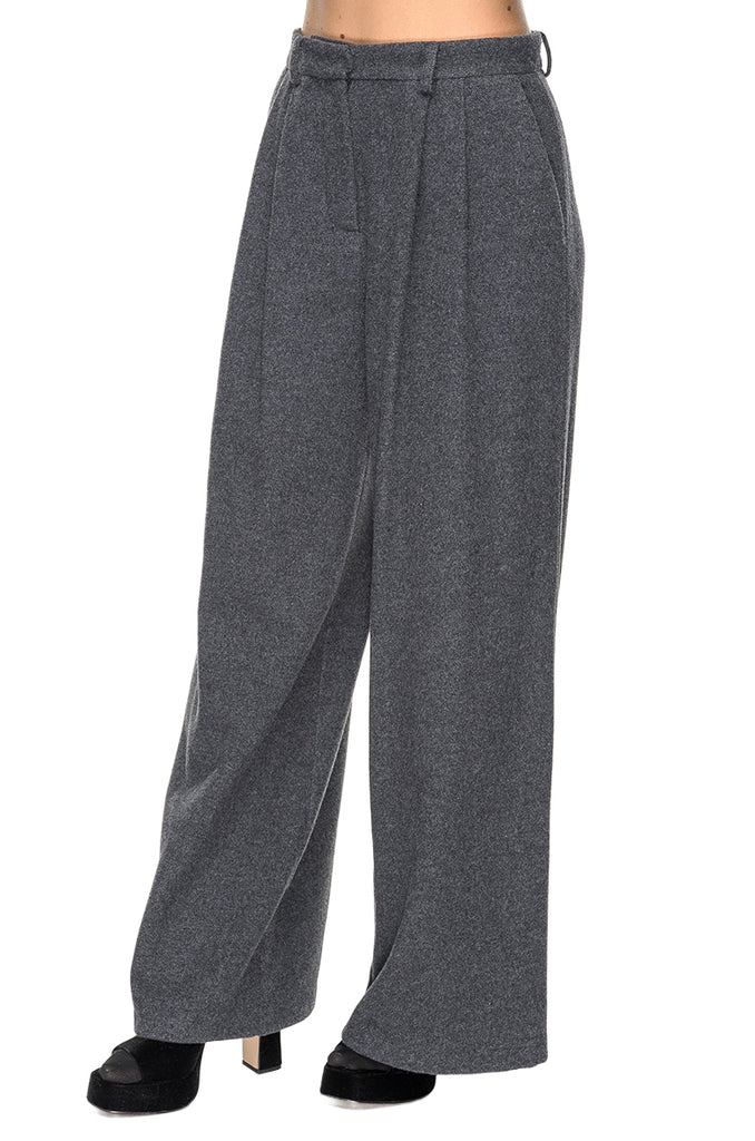 PANTALONE PINCES ANTRACITE SU