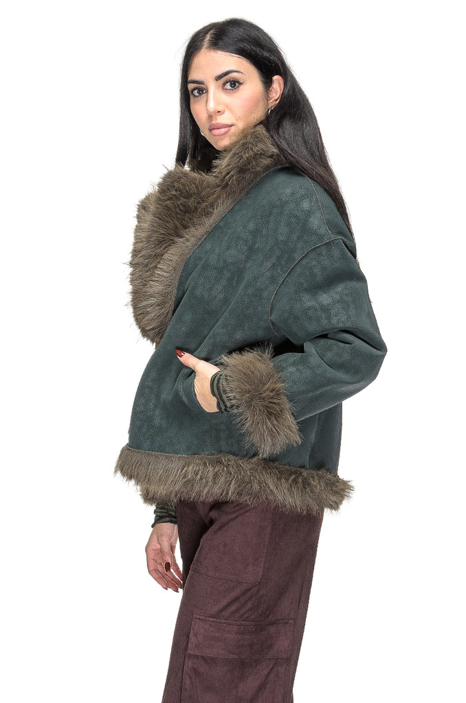 GIACCA ECO DARK GREEN MEHRAN