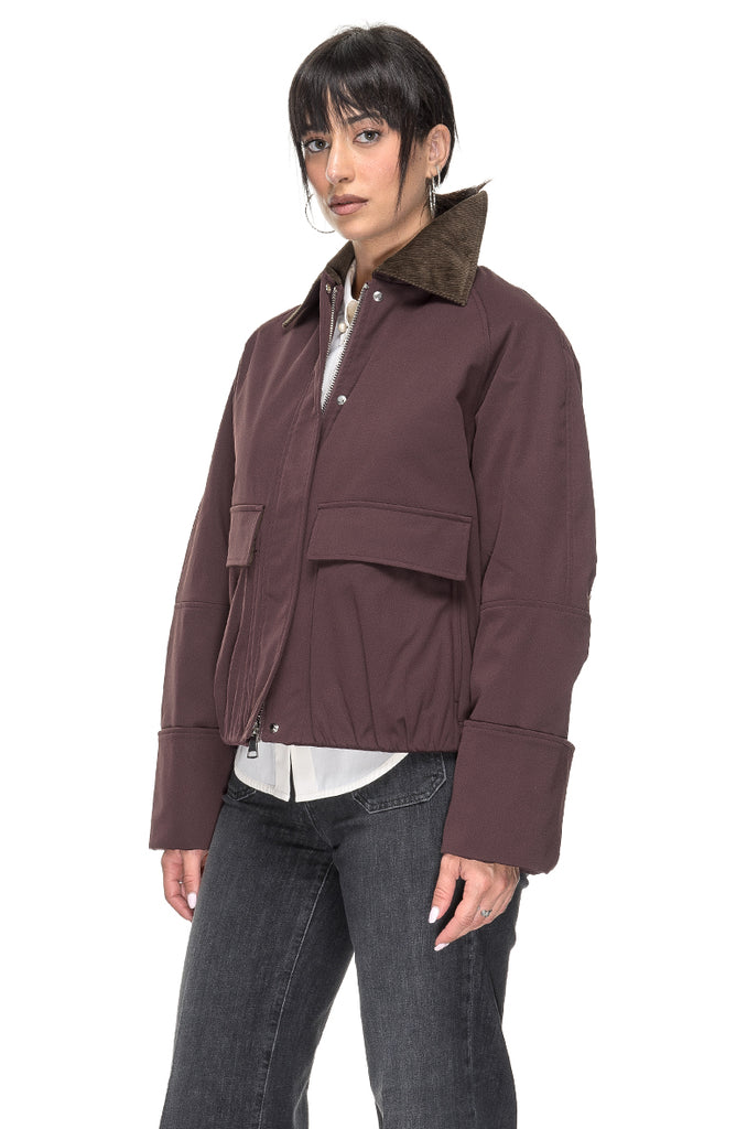 GIACCA IMBOTTITA RED/BROWN OOF WEAR