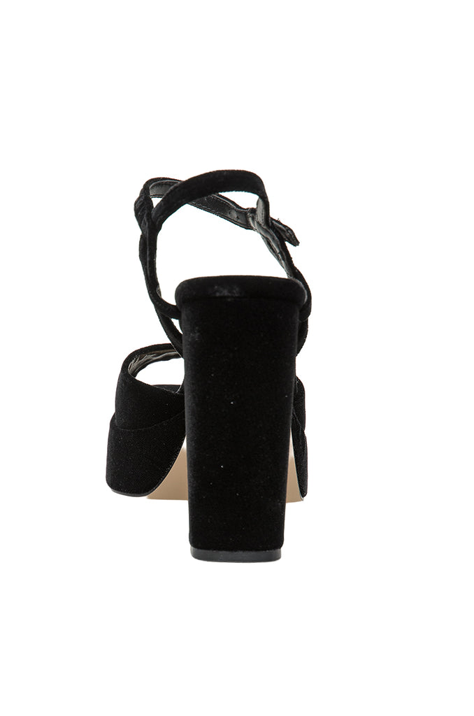 MILIANA SANDALO PLATEU VELLUTO NERO STEVE MADDEN