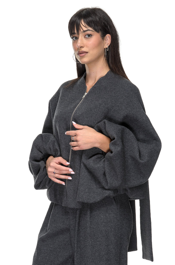 BOMBER CON SCIARPA SU