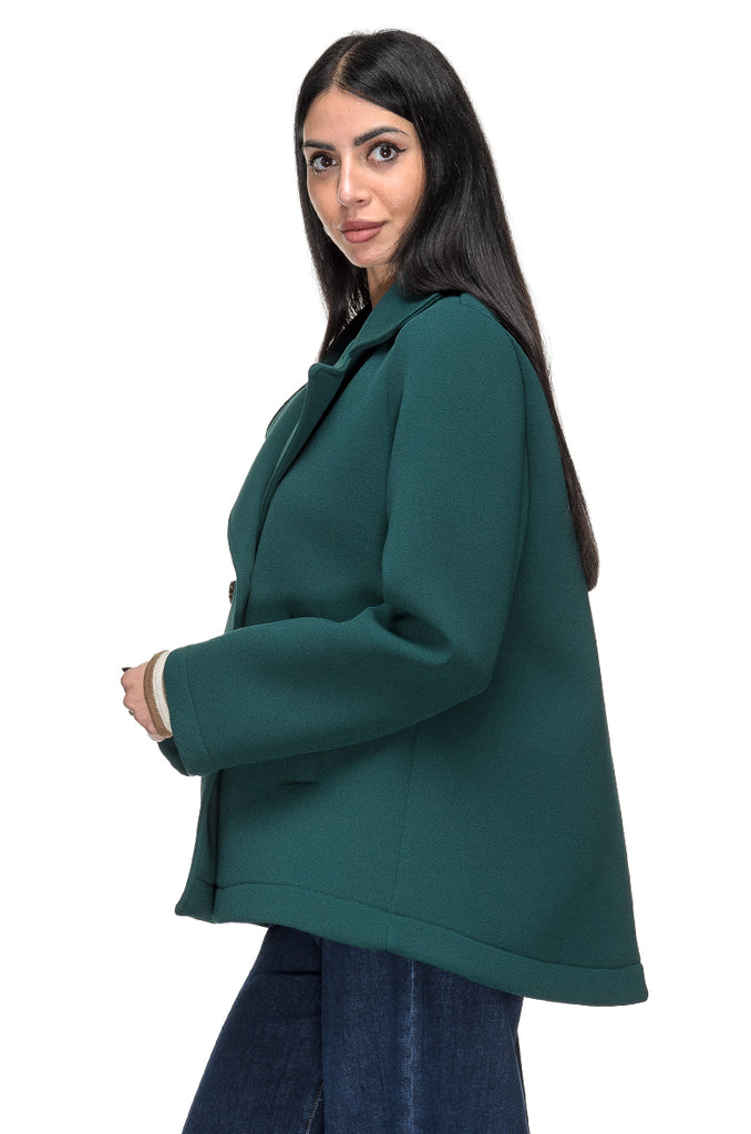 GIACCONE NEOPRENE VERDE BOTTIGLIA DEJA-VU'