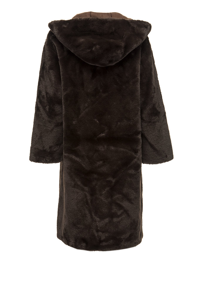 CAPPOTTO ECOFUR BROWN MEHRAN