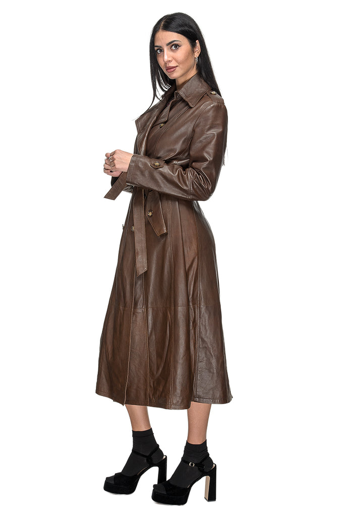 TRENCH PELLE MORO 3+1 FIT
