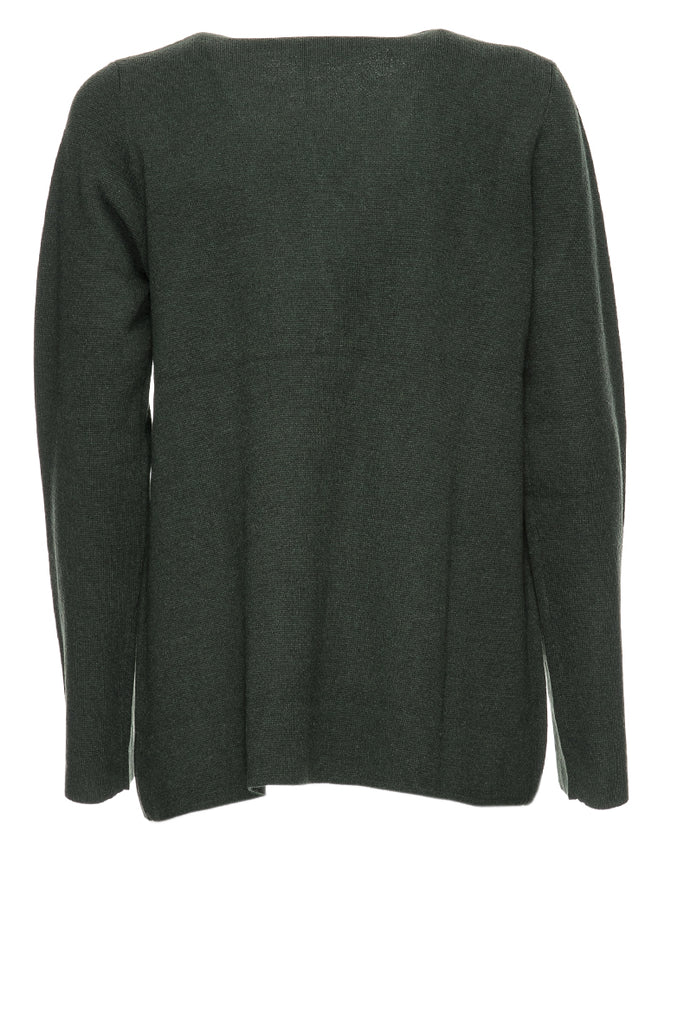 CARDIGAN VERDE UN BOTTONE FLOW