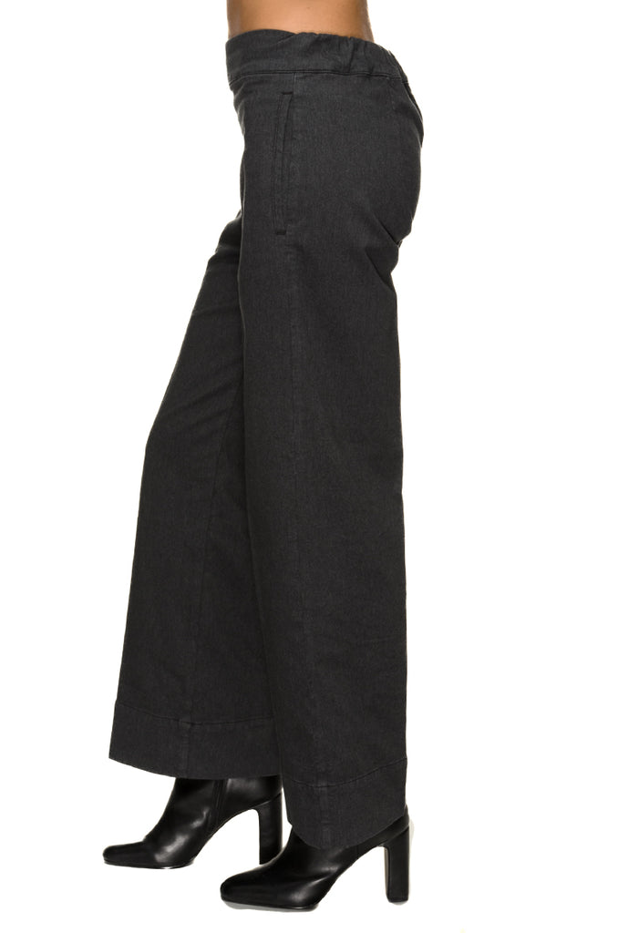 JEANS NERO RELAXED WIDE LEG CIGALA'S