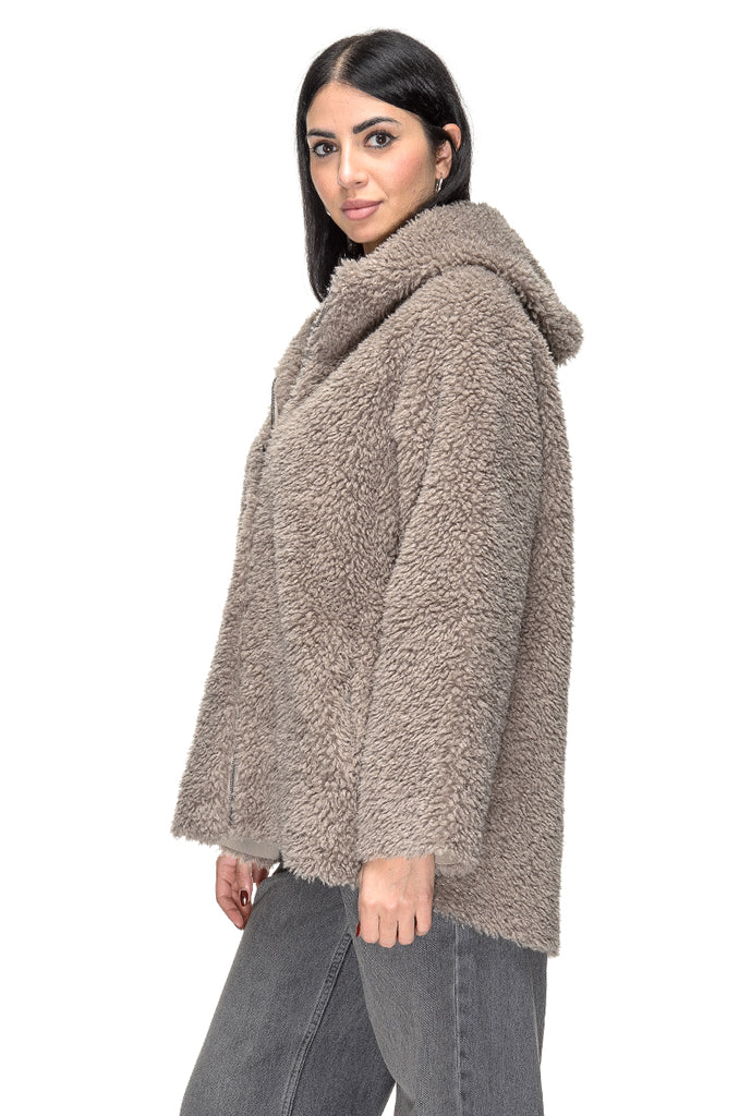 GIACCA ECOFUR LIGHT GREY MEHRAN