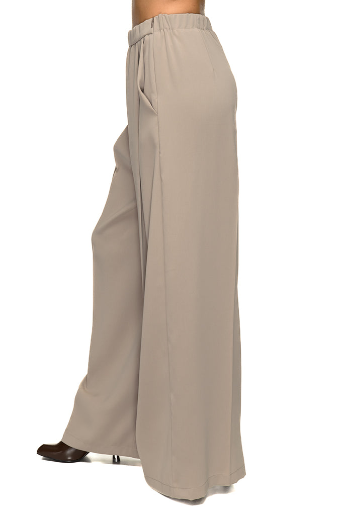 PANTALONE FLUIDO TAUPE 3+1 FIT