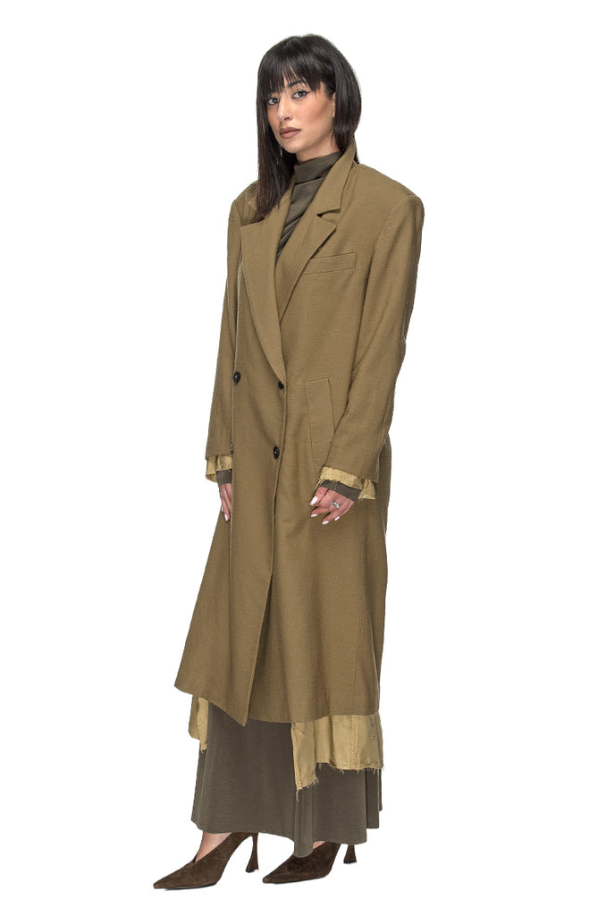 COAT GRANDPA WOOL COTTON OIL PHISIQUE DU ROLE