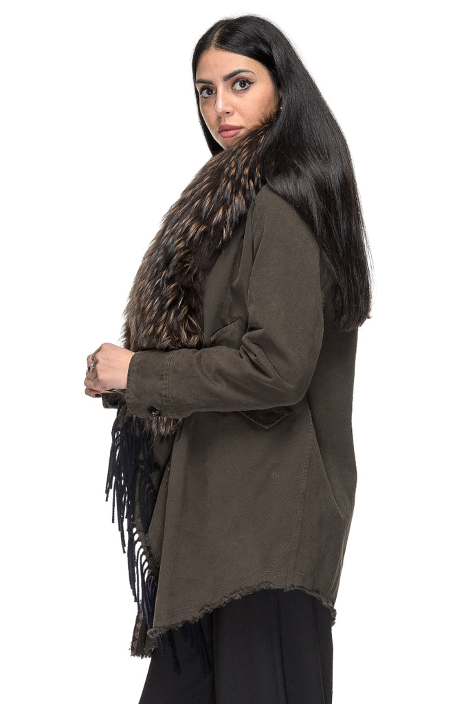 GIACCONE CON PELLICCIA MORO BAZAR DELUXE