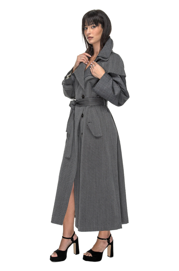 TRENCH VIRGIL WOOL & COTTON PHISIQUE DU ROLE