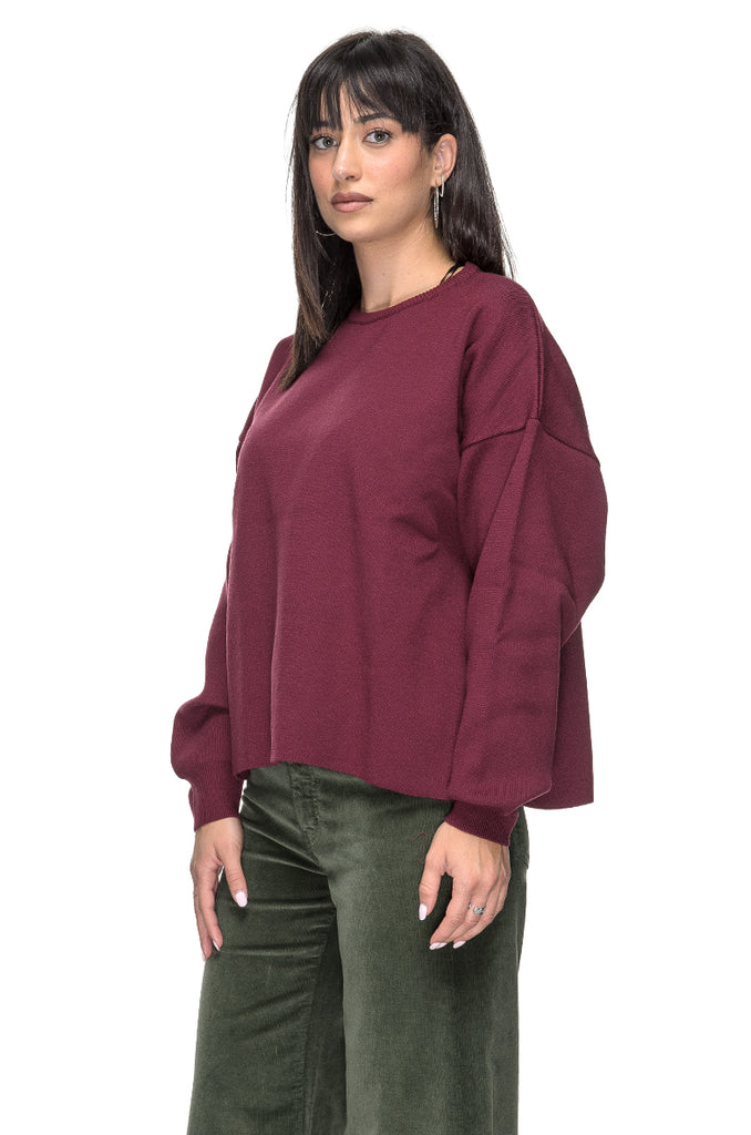 MAGLIA VISCOSA BORDEAUX MARSEM