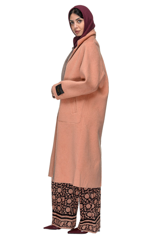CAPPOTTO DOUBLE CAMMELLO ROSA WU SIDE