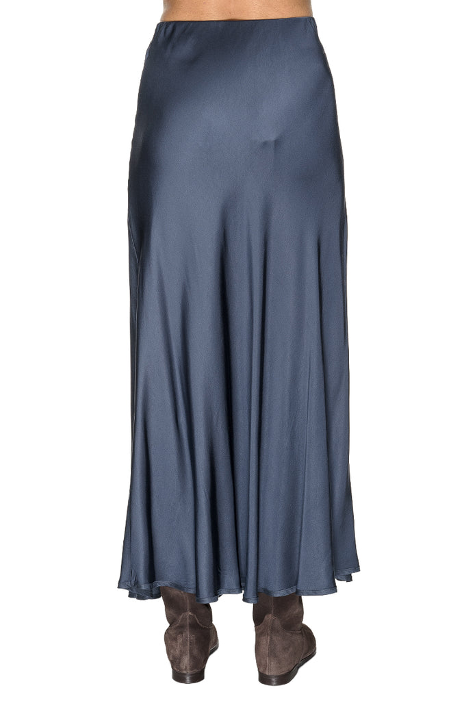 GONNA BLU RASO GODET POUR MOI