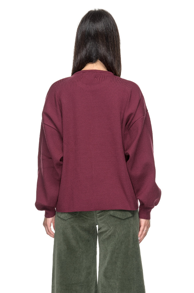 MAGLIA VISCOSA BORDEAUX MARSEM