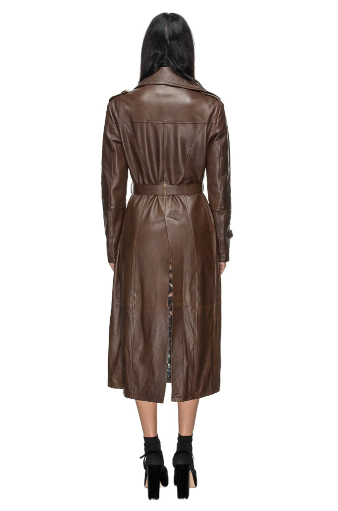 TRENCH PELLE MORO 3+1 FIT