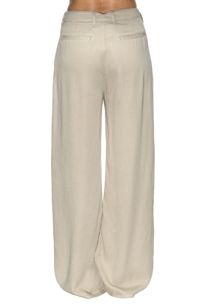 PANTALONE KEATON SABBIA CON PINCES MAISON HOTEL