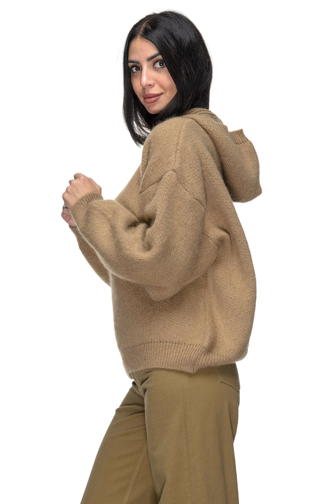 MAGLIA OVER CAPPUCCIO CAMMELLO MARSEM