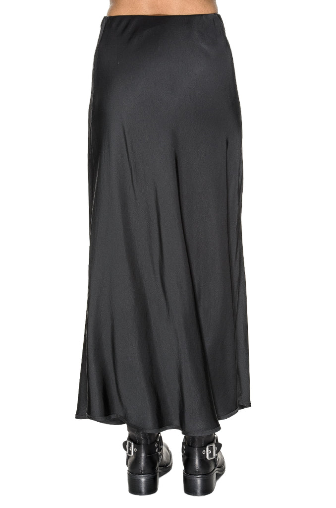 GONNA NERA RASO GODET POUR MOI