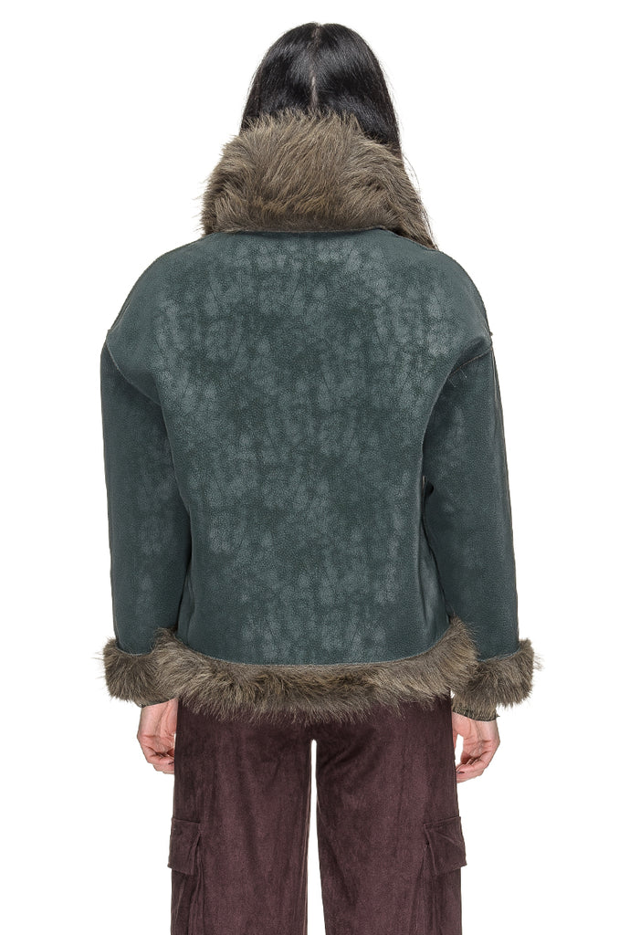 GIACCA ECO DARK GREEN MEHRAN